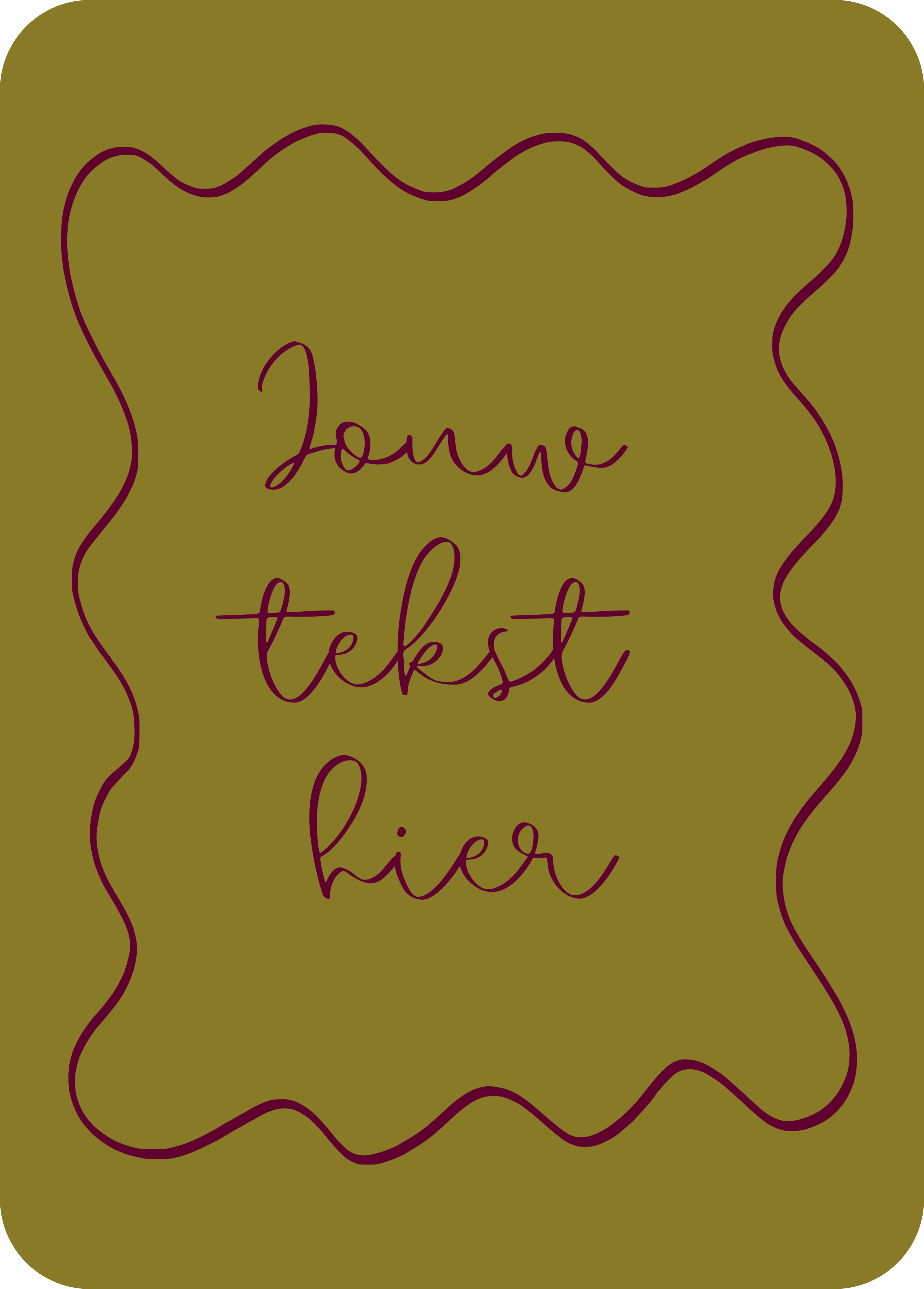 Illustratie van een gepersonaliseerde kaart